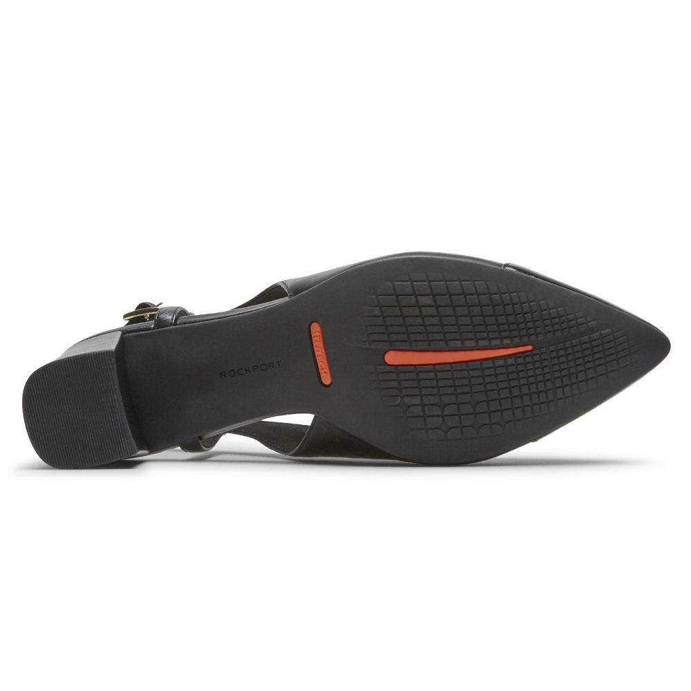 Rockport Slingback Damen Schwarz - Total Motion Salima Posted - OFMRQV735